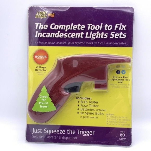 Light Keeper Pro NEW Christmas Light Fix it Tool Squeeze Trigger NEW - Picture 1 of 3
